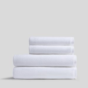 2+2 Organic Plush Bath Bundle - White