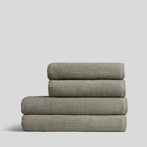 2+2 Soft Rib Bath Bundle - Moss