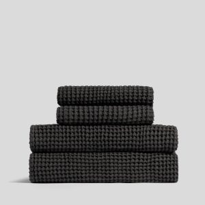 2+2 Waffle Bath Bundle - Onyx