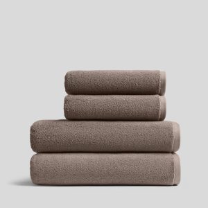 2+2 Organic Plush Bath Bundle - Warm Grey