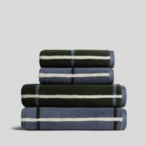 2+2 Organic Plush Bath Bundle - Dusk Windowpane