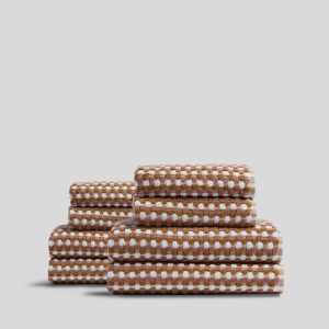 4+4 Organic Mosaic Bath Bundle - Ochre and Clay
