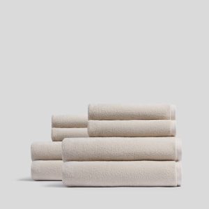 4+4 Organic Plush Bath Bundle - Bone