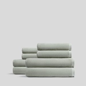 4+4 Organic Plush Bath Bundle - Sage