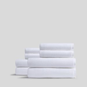 4+4 Organic Plush Bath Bundle - White