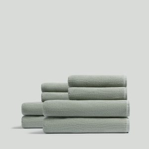 4+4 Soft Rib Bath Bundle - Sage