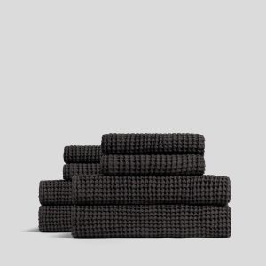 4+4 Waffle Bath Bundle - Onyx
