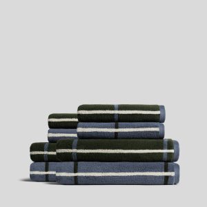 4+4 Organic Plush Bath Bundle - Dusk Windowpane