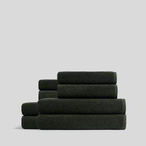 4+4 Soft Rib Bath Bundle - Evergreen