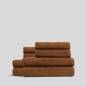4+4 Soft Rib Bath Bundle - Tobacco