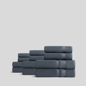 6+6 Classic Turkish Cotton Bath Bundle - Dusk