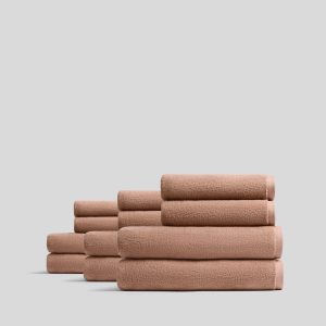 6+6 Organic Plush Bath Bundle - Adobe