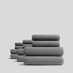 6+6 Organic Plush Bath Bundle - Pebble