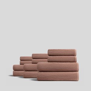 6+6 Soft Rib Bath Bundle - Adobe