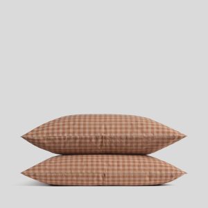 Brushed Cotton Pillowcase Set (Adobe Check)