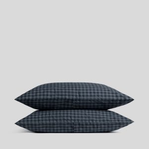Brushed Cotton Pillowcase Set (Dusk Check)