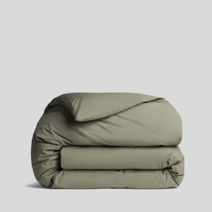 Brushed Cotton Duvet Cover (Moss)