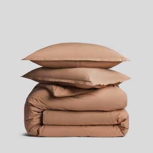 Brushed Cotton Duvet Cover Set - Adobe TW/XL