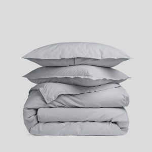 Brushed Cotton Duvet Cover Set - Sky TW/XL