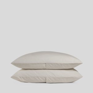 Brushed Cotton Pillowcase Set (Bone)