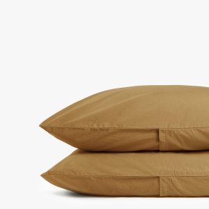 Brushed Cotton Pillowcase Set - FINAL SALE (Ochre)