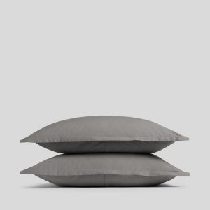 Brushed Cotton Sham Set (Pebble)