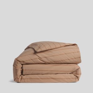 Brushed Cotton Duvet Cover (Adobe Stripe)