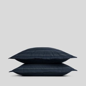 Brushed Cotton Sham Set (Dusk Stripe)