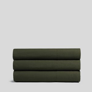 Brushed Cotton Top Sheet (Evergreen)