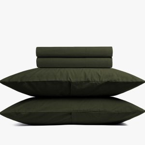 Brushed Cotton Bed Set - FINAL SALE (Evergreen)