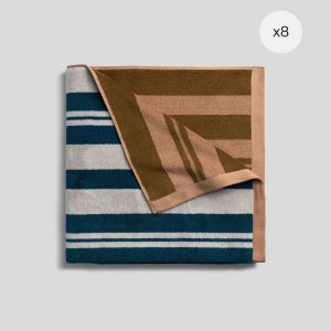 8x Casita Beach Towel Bundle - Dove and Peacock