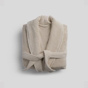Classic Turkish Cotton Robe - FINAL SALE (Bone)