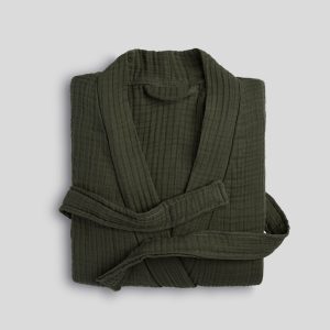 Cloud Cotton Robe (Evergreen)