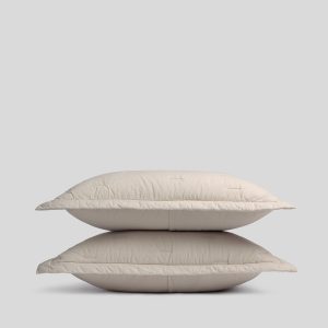 Essential Cotton Sham Set - FINAL SALE (Bone)