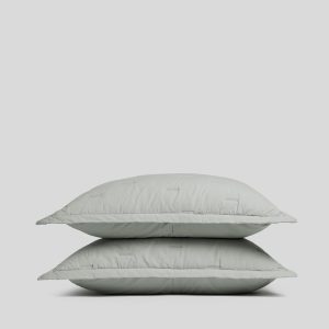 Essential Cotton Sham Set - FINAL SALE (Sage)