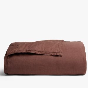 Everyday Linen Quilt - FINAL SALE (Raisin)