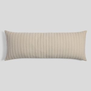 Garment Dyed Channel Body Pillow Cover - FINAL SALE (Bone)