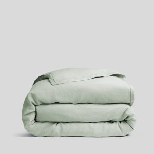 Linen Tencel Duvet Cover - FINAL SALE (Sage)