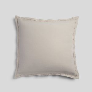 Linen Tencel Euro Sham - FINAL SALE (Bone with Canyon)