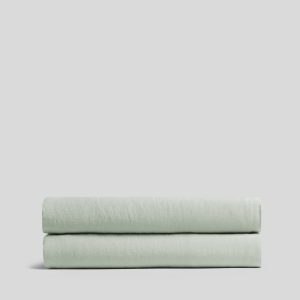 Linen Tencel Fitted Sheet - FINAL SALE (Sage)