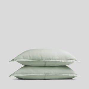 Linen Tencel Sham Set - FINAL SALE (Sage)