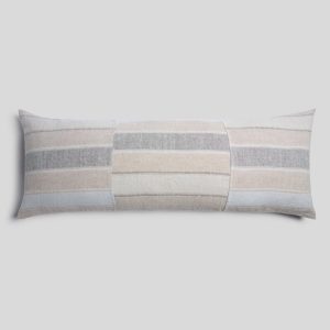 Heritage Linen Body Pillow Cover - FINAL SALE (Natural Stripe Cool)