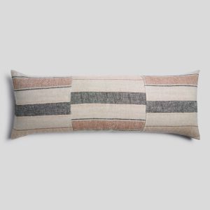 Heritage Linen Body Pillow Cover - FINAL SALE (Natural Stripe Warm)
