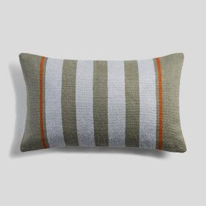Kilim Mini Lumbar Pillow Cover (Moss and Sky)