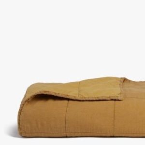 Linen Box Quilt - FINAL SALE (Ochre)