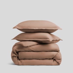 Linen Duvet Cover Set - Adobe K/CK