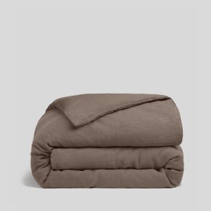 Linen Duvet Cover (Warm Grey)