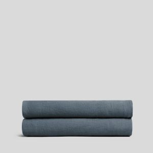 Linen Fitted Sheet (Dusk)