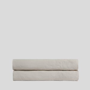 Linen Fitted Sheet (Dove)