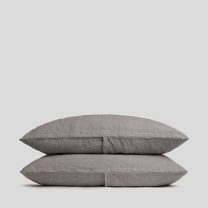 Linen Pillowcase Set (Pebble)